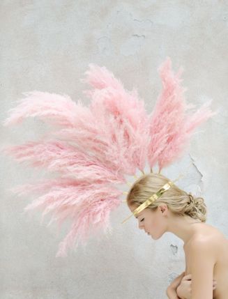 Pink Feather Headdress